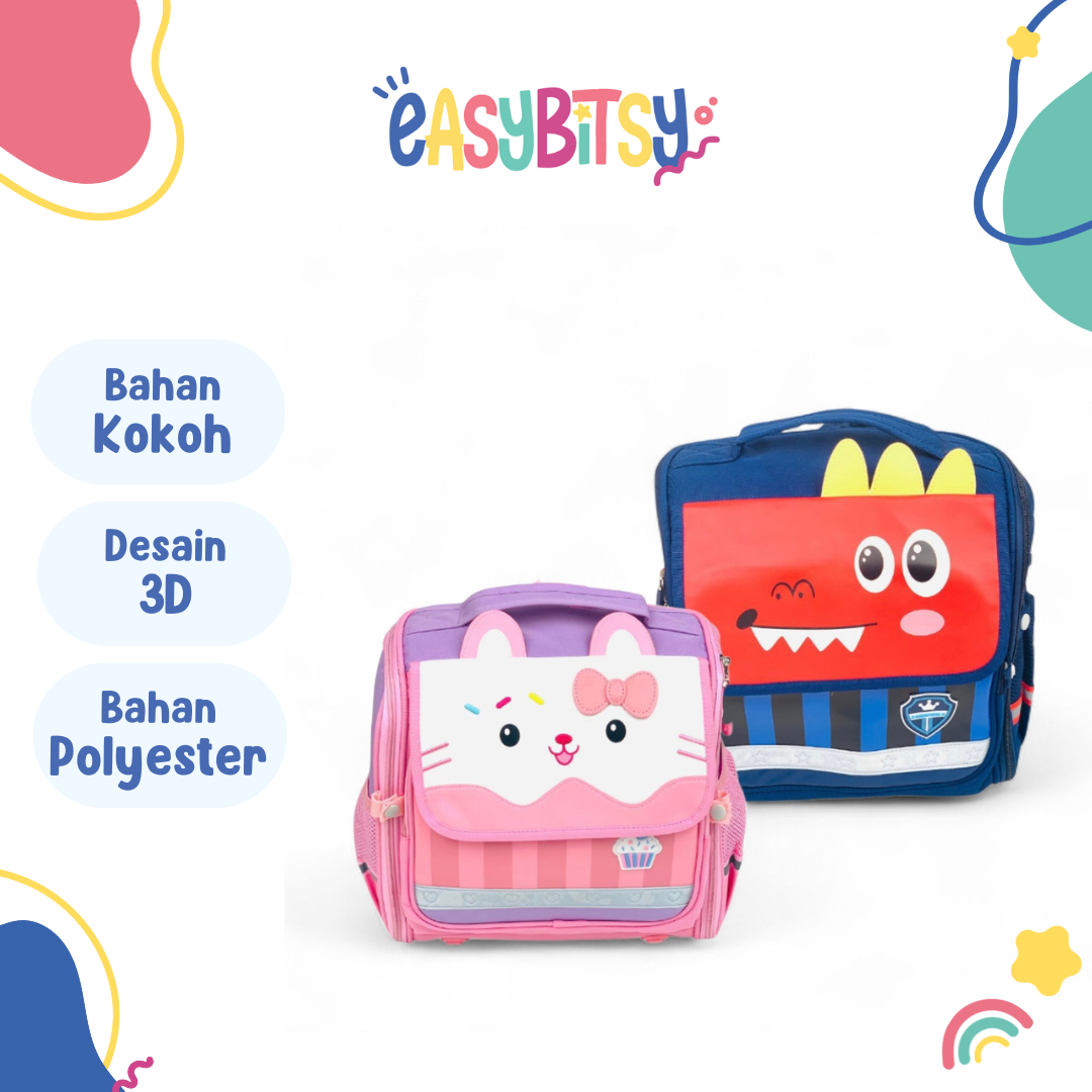 Easy Bitsy Tas Anak Sekolah Karakter TK SD - Shizuka Tidak ada merek