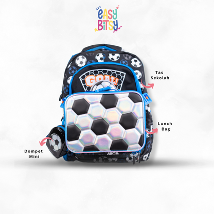 Easy Bitsy One Set Tas Sekolah Lunch Bag Dompet Mini Tidak ada merek